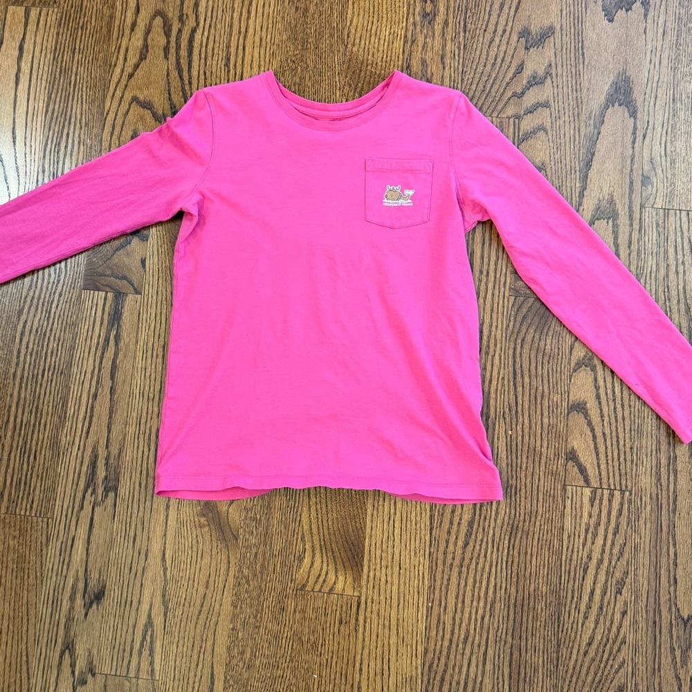 Girls-Worn once Vineyard Vines Sz L Long SleeveT-shirt. Holiday Edition!